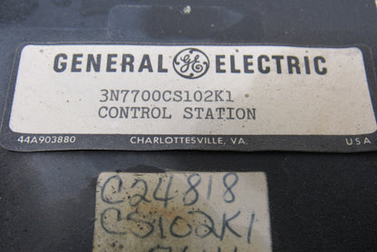 General Electric 3N7700CS102K1 Control Station Warner Swasey CNC