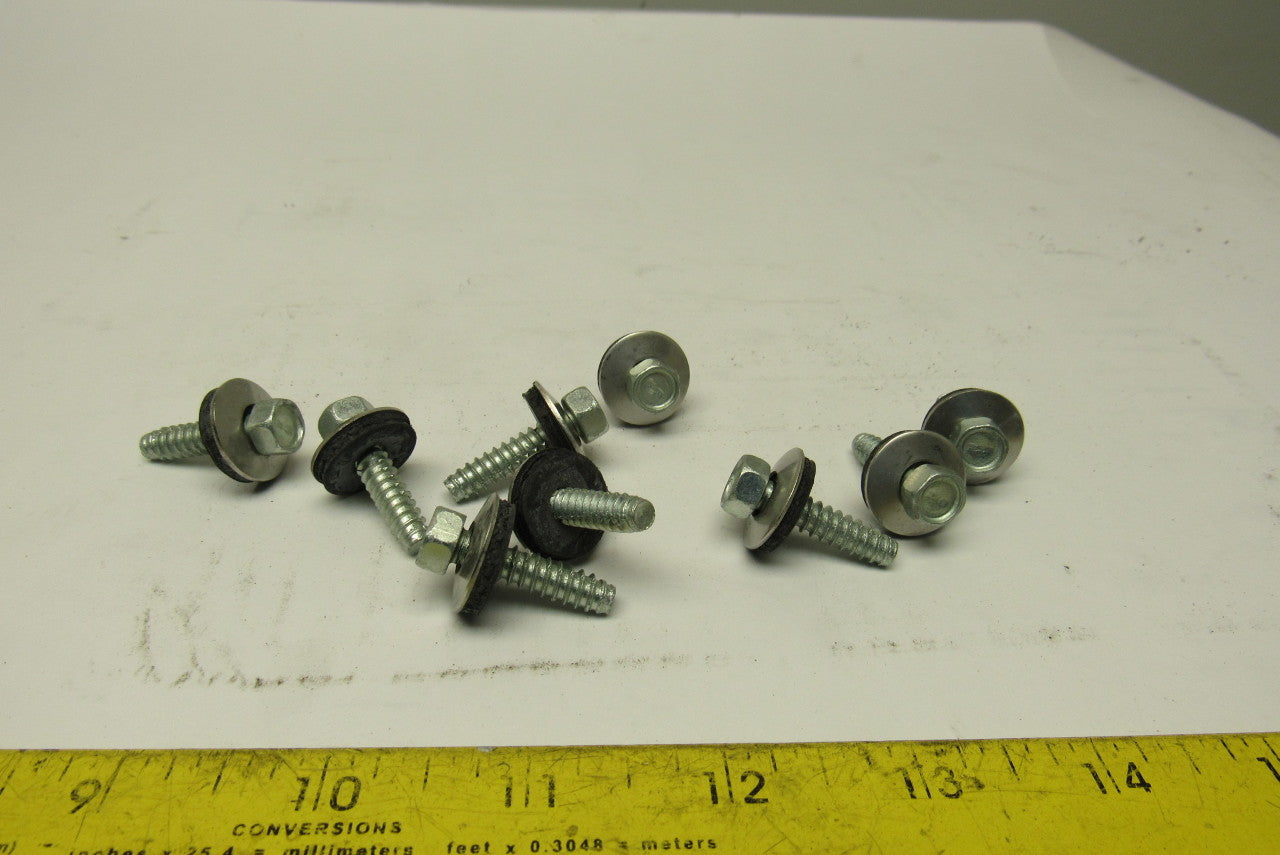 1/4" Hex Drive Thread Forming Roofing Screw Gasketed No Point 900+