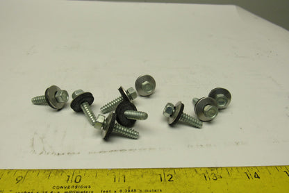 1/4" Hex Drive Thread Forming Roofing Screw Gasketed No Point 900+