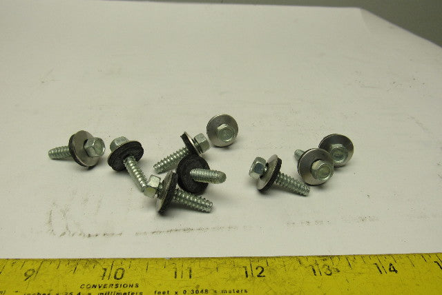 1/4" Hex Drive Thread Forming Roofing Screw Gasketed No Point 900+