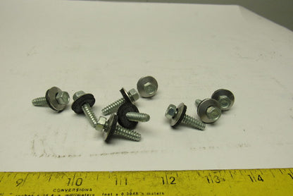 1/4" Hex Drive Thread Forming Roofing Screw Gasketed No Point 900+