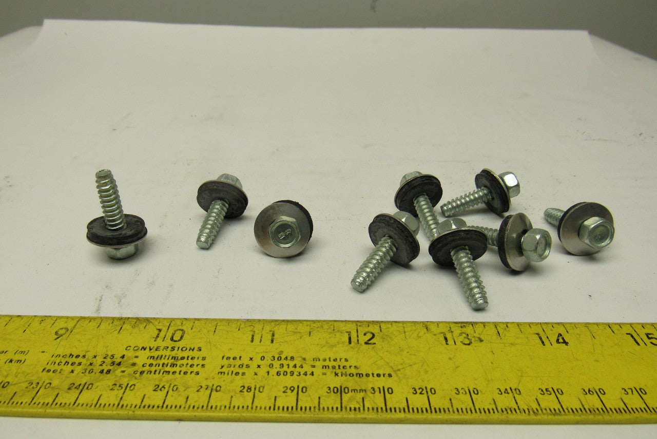 1/4" Hex Drive Thread Forming Roofing Screw Gasketed No Point 900+