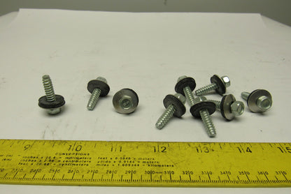 1/4" Hex Drive Thread Forming Roofing Screw Gasketed No Point 900+