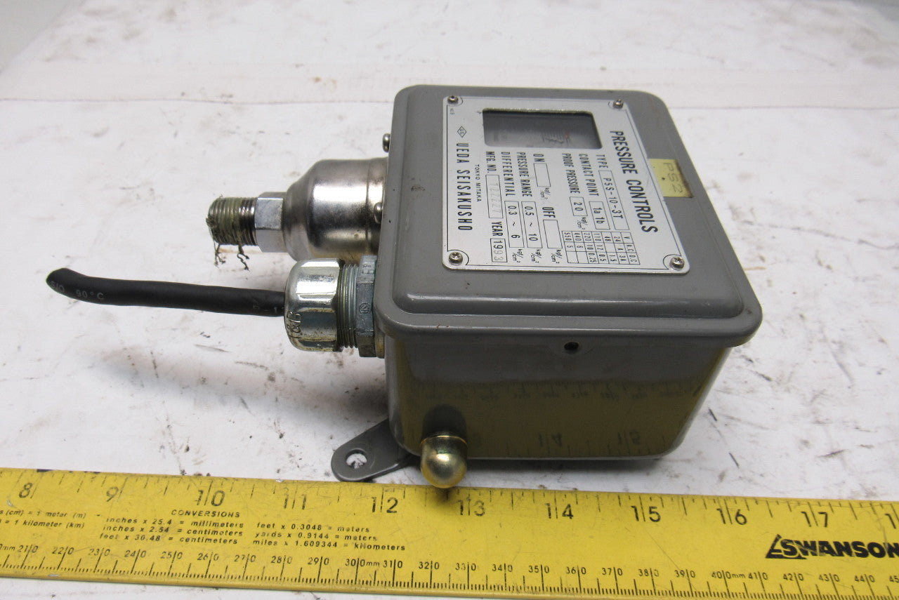 UEDA Seisakusho P5S-10-3T 0.5-10 Pressure Range Pressure Switch