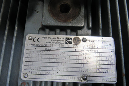 Vem Moog K11R180L4 22/26kW 480V 50/60Hz Radial Piston Pump 280 Bar