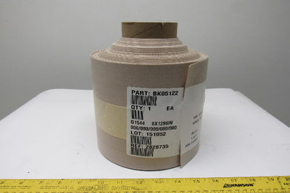 BK05122 6" x 1296" 0.0250" Thick Smooth Interwoven Conveyor Belting