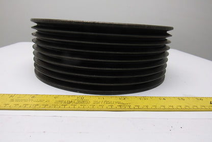 8 Groove Belt Pulley Sheave 3V Section 10" OD 2-1/2" Bore