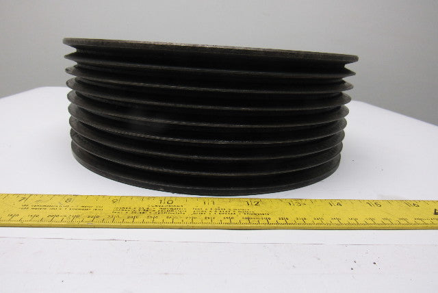 8 Groove Belt Pulley Sheave 3V Section 10" OD 2-1/2" Bore
