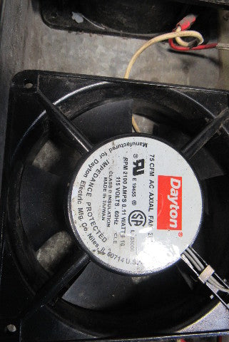 24-1/2" x 18-1/2" 4 Fan Cabinet Cooling Unit 115V