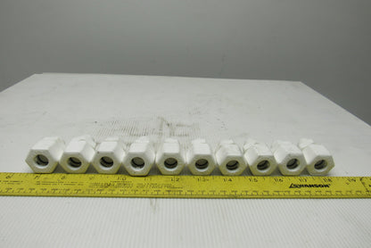 Parflex W8MC6 1/2" Nylon Compression Tube To 3/8" Pipe Fittings Lot Of 10