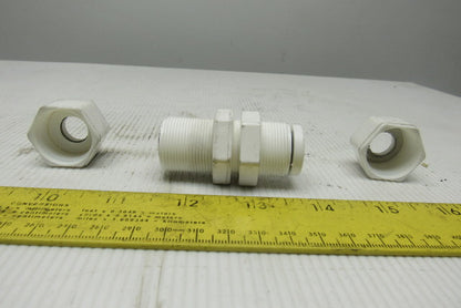 Parflex W8BU8 1/2" Compression Nylon Tube Splice Fittings Lot Of 10
