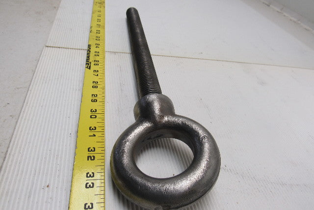 1" Forged Steel Rigging Lifting Eye Bold 12" Shank