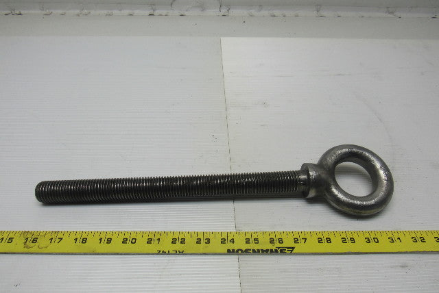 1" Forged Steel Rigging Lifting Eye Bold 12" Shank