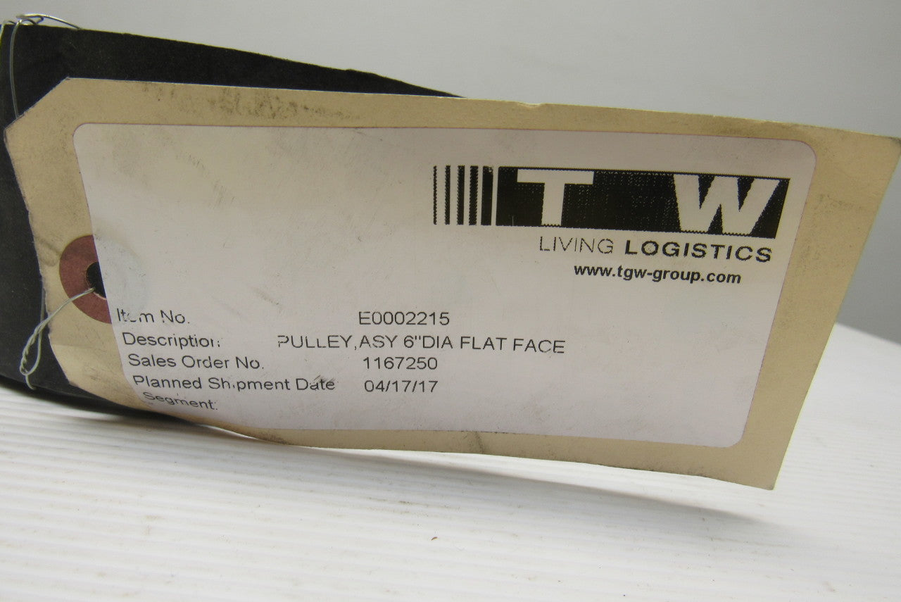 TGW E0002215 6" Flat Face 2-7/8" Wide Pulley Composite