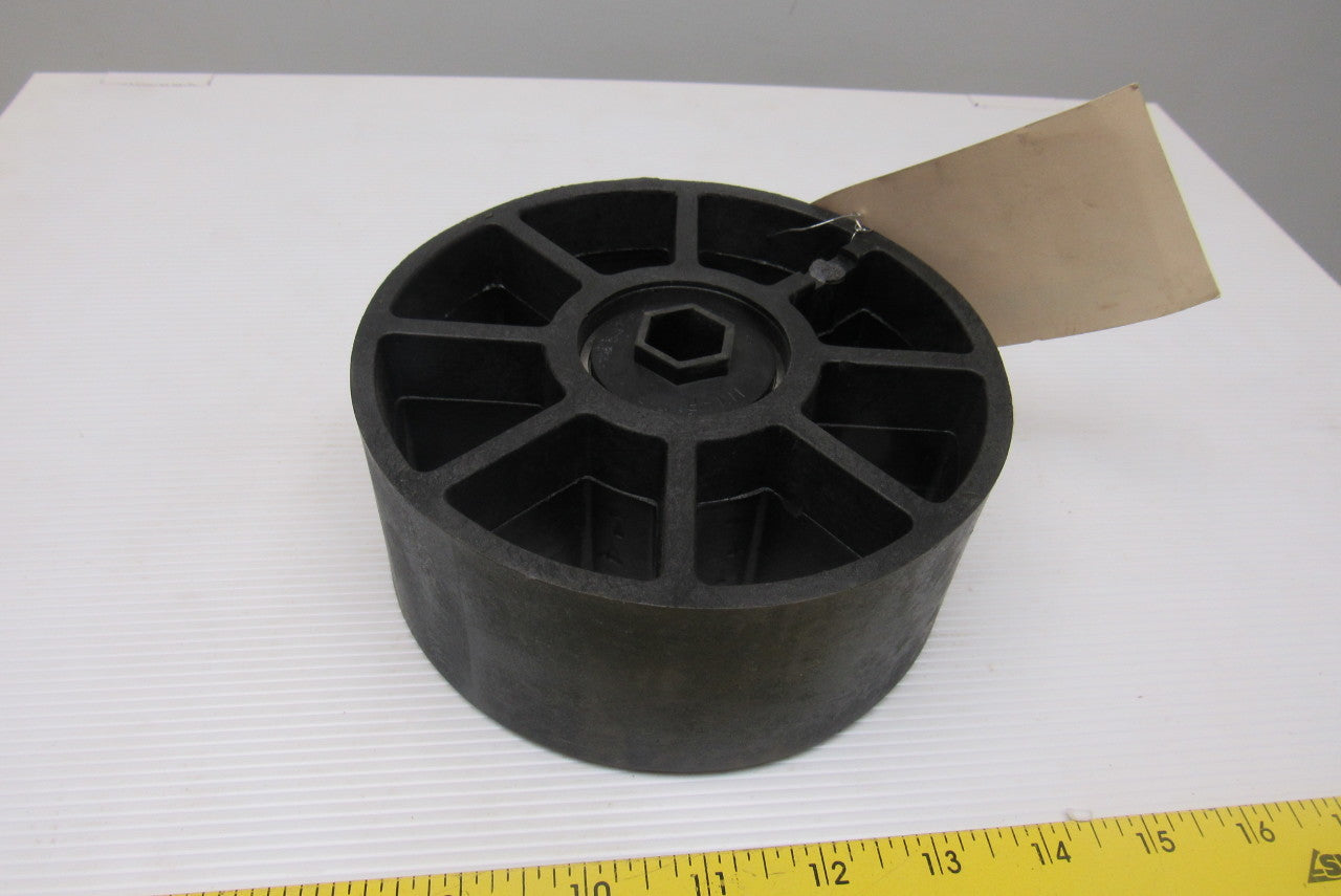 TGW E0002215 6" Flat Face 2-7/8" Wide Pulley Composite
