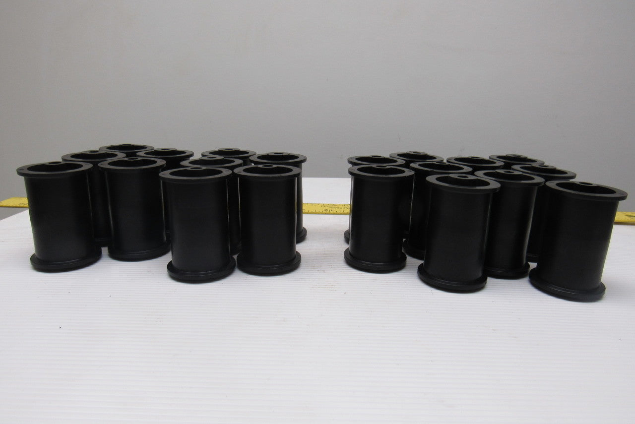 1-3/8" OD x 2" Flat Face Flanged Pressure Roller 1/4" Bore Lot Of 20