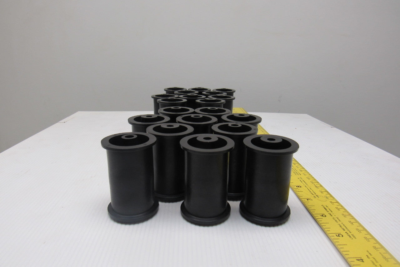 1-3/8" OD x 2" Flat Face Flanged Pressure Roller 1/4" Bore Lot Of 20