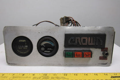 Crown 45RRTT-S Battery Hour Meter Instrument Panel Narrow Aisle Forklift 36V