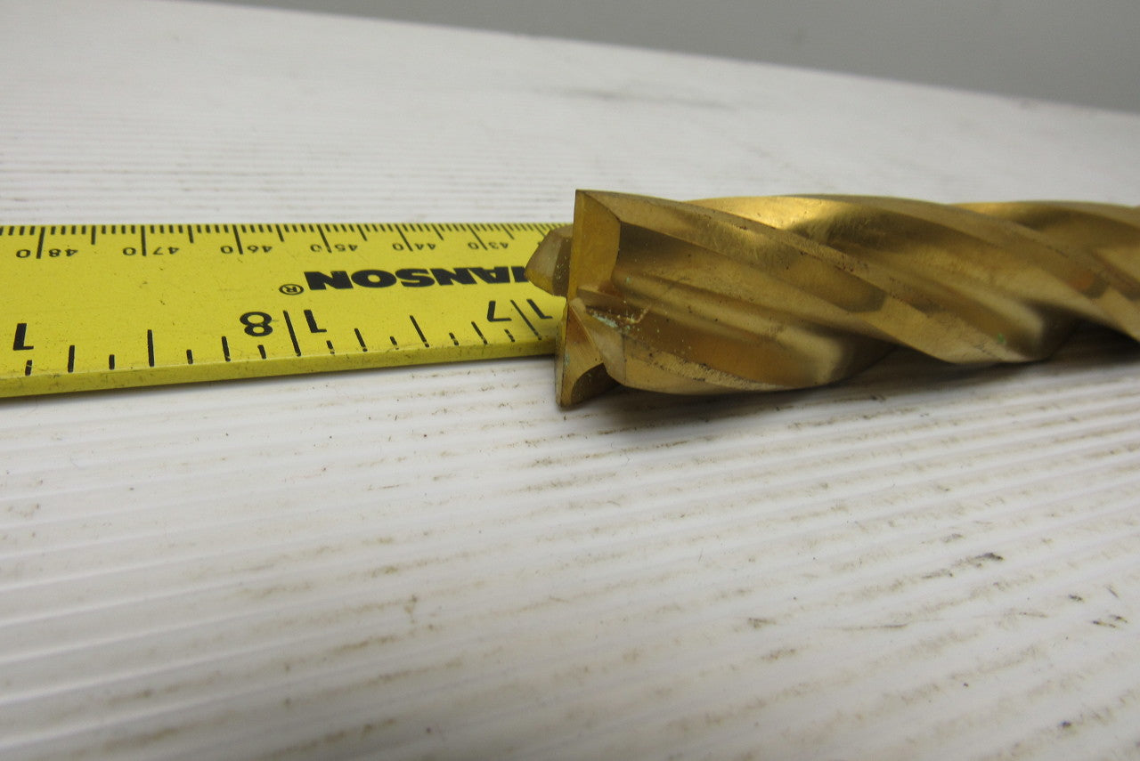 Precision Twist Drill 1932-9402-A 7/8" 4 Flute Tin Coated High Speed End Mill