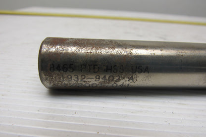 Precision Twist Drill 1932-9402-A 7/8" 4 Flute Tin Coated High Speed End Mill