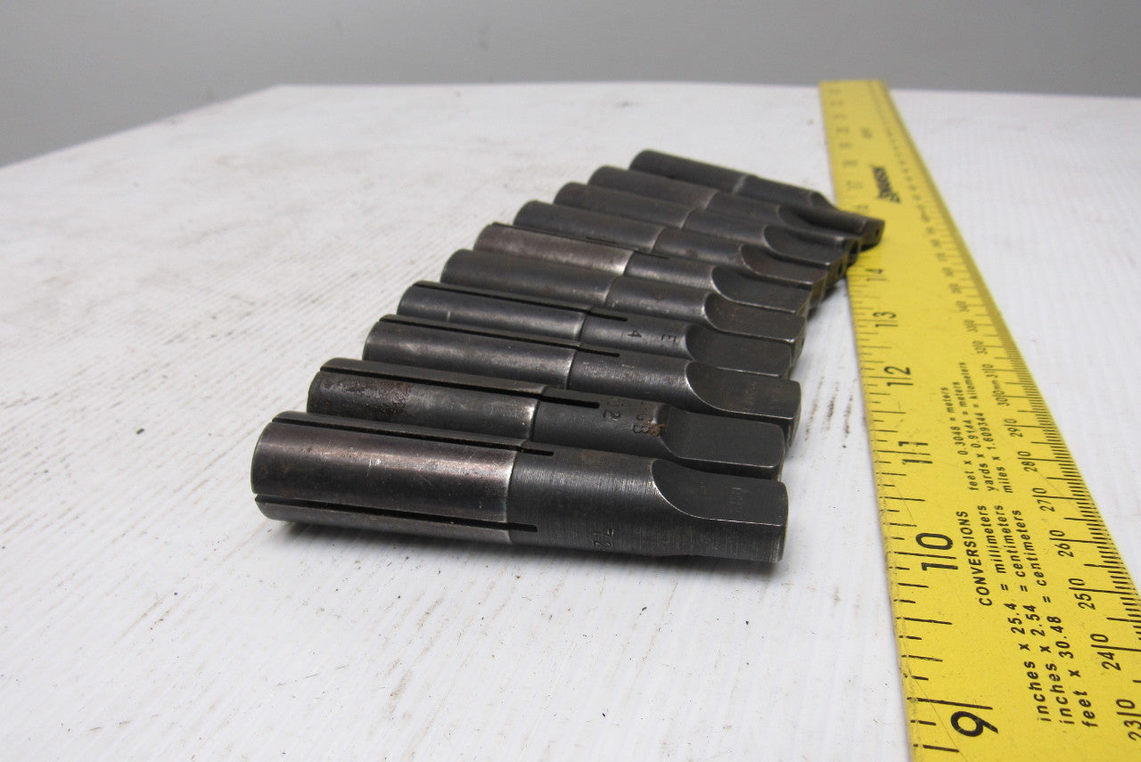 Collis Misc. Lot Reducing Sleeve Adapter #2  Morse 3/8", 7/16" 5/8" Lot Of 10
