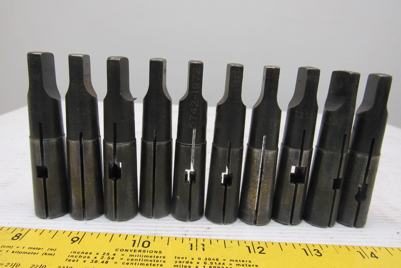 Collis Misc. Lot Reducing Sleeve Adapter #2  Morse 3/8", 7/16" 5/8" Lot Of 10