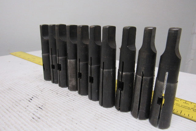 Collis Misc. Lot Reducing Sleeve Adapter #2  Morse 3/8", 7/16" 5/8" Lot Of 10