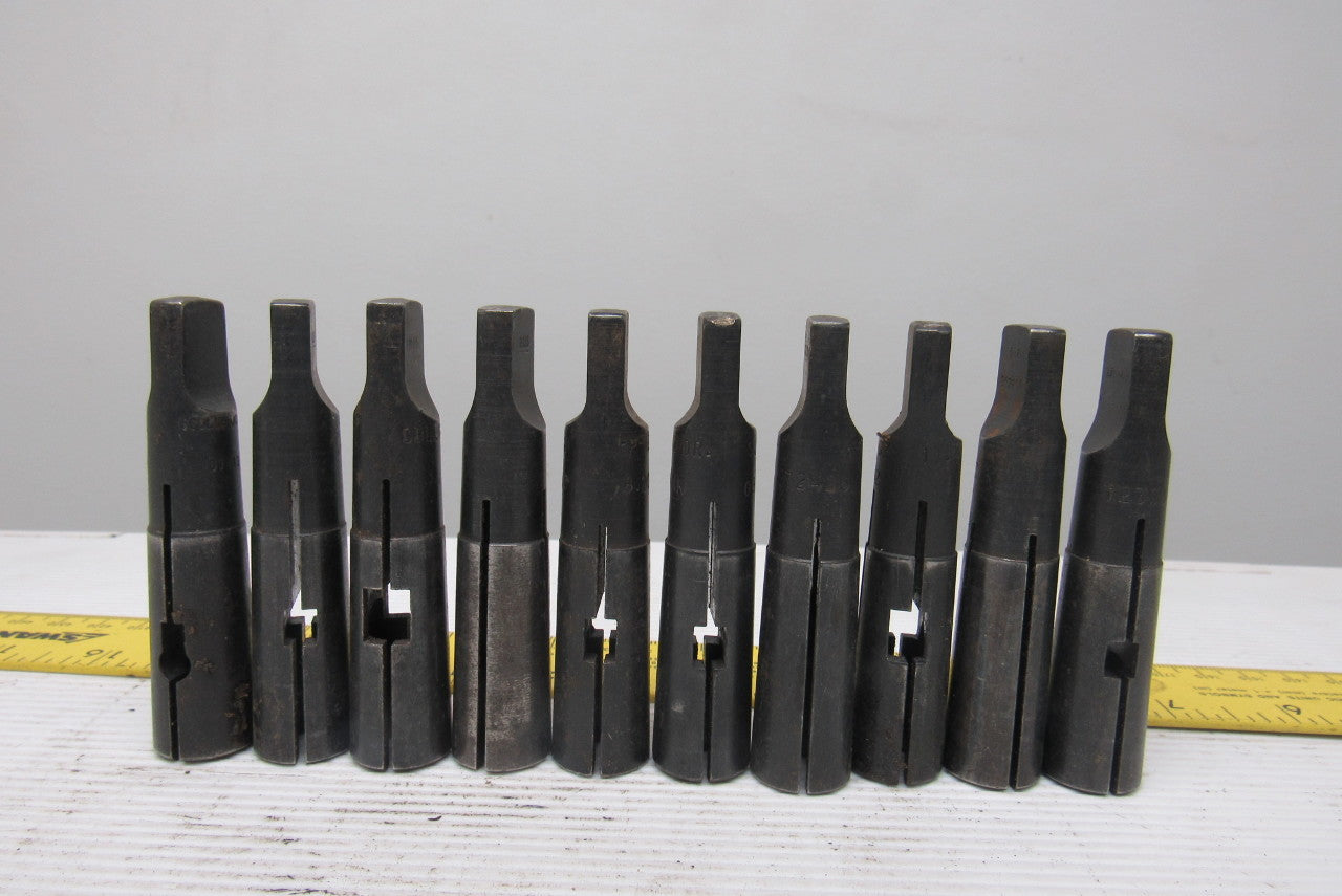 Collis Misc. Lot Reducing Sleeve Adapter #2  Morse 3/8", 7/16" 5/8" Lot Of 10