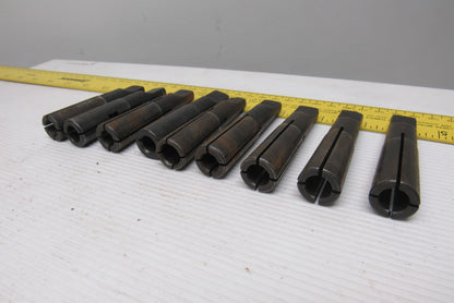 Collis Misc. Lot Reducing Sleeve Adapter #2 Morse 3/8" 11mm 9/16" Lot Of 9