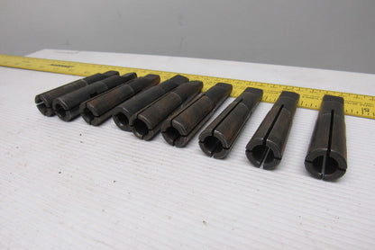 Collis Misc. Lot Reducing Sleeve Adapter #2 Morse 3/8" 11mm 9/16" Lot Of 9