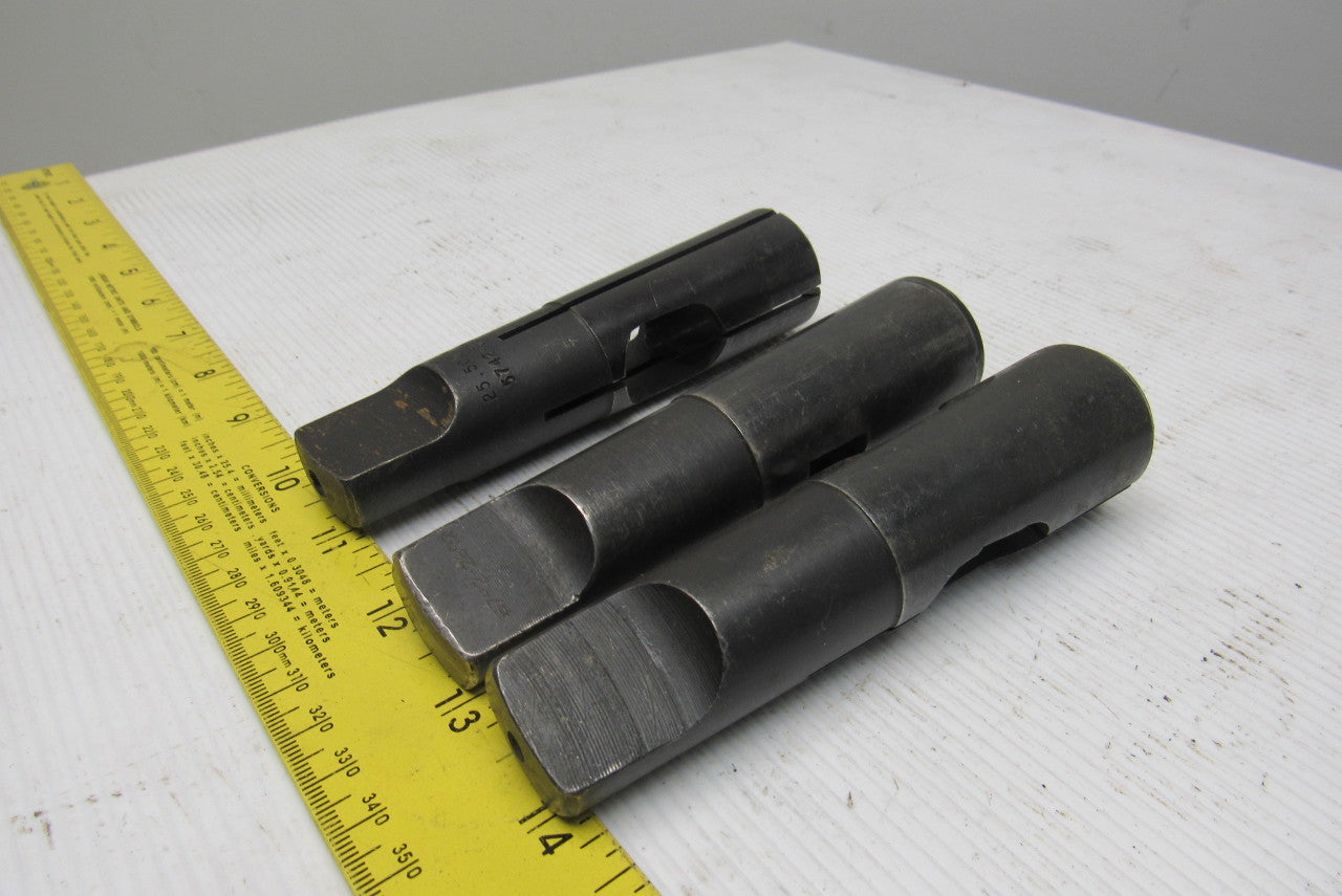 Collis Misc. Lot Reducing Sleeve Adapter #4 Morse 25.500mm, 2250mm Lot Of 3