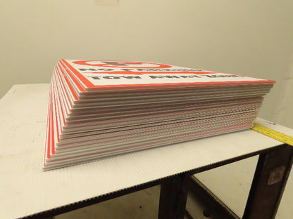 18x12" Corrugated Plastic Traffic Control Sign NO PARKING TOW AWAY ZONE Lot/20
