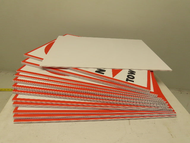 18x12" Corrugated Plastic Traffic Control Sign NO PARKING TOW AWAY ZONE Lot/20