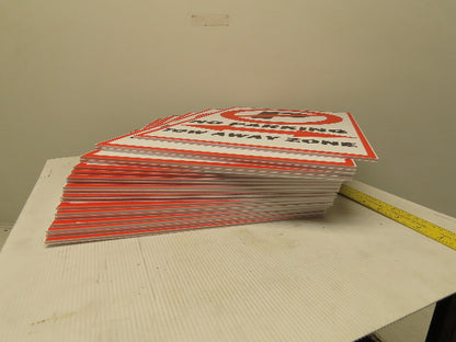 18x12" Corrugated Plastic Traffic Control Sign NO PARKING TOW AWAY ZONE Lot/20
