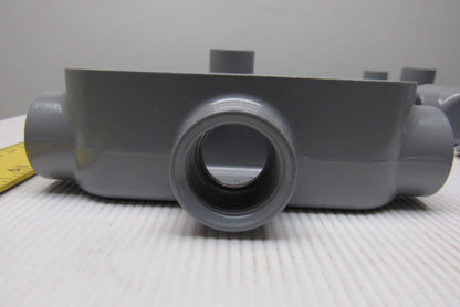 Neer TC-75 3/4" Conduit Body 3 Way With Non Gasketed Covers Lot Of 8