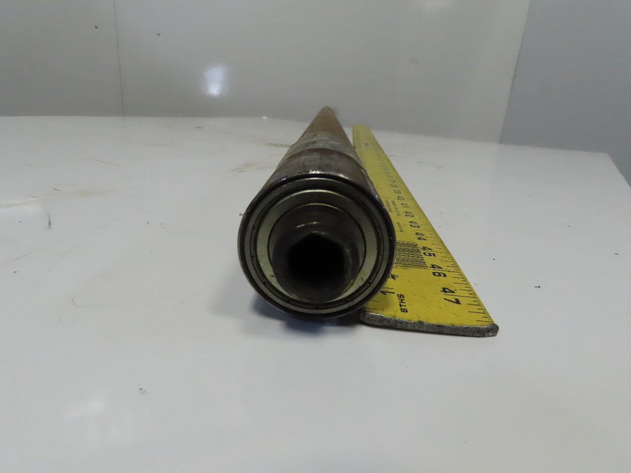 Dematic 2-3/16" OD x 56-7/8" BF Conveyor Snubber Roller 3/4 Hex