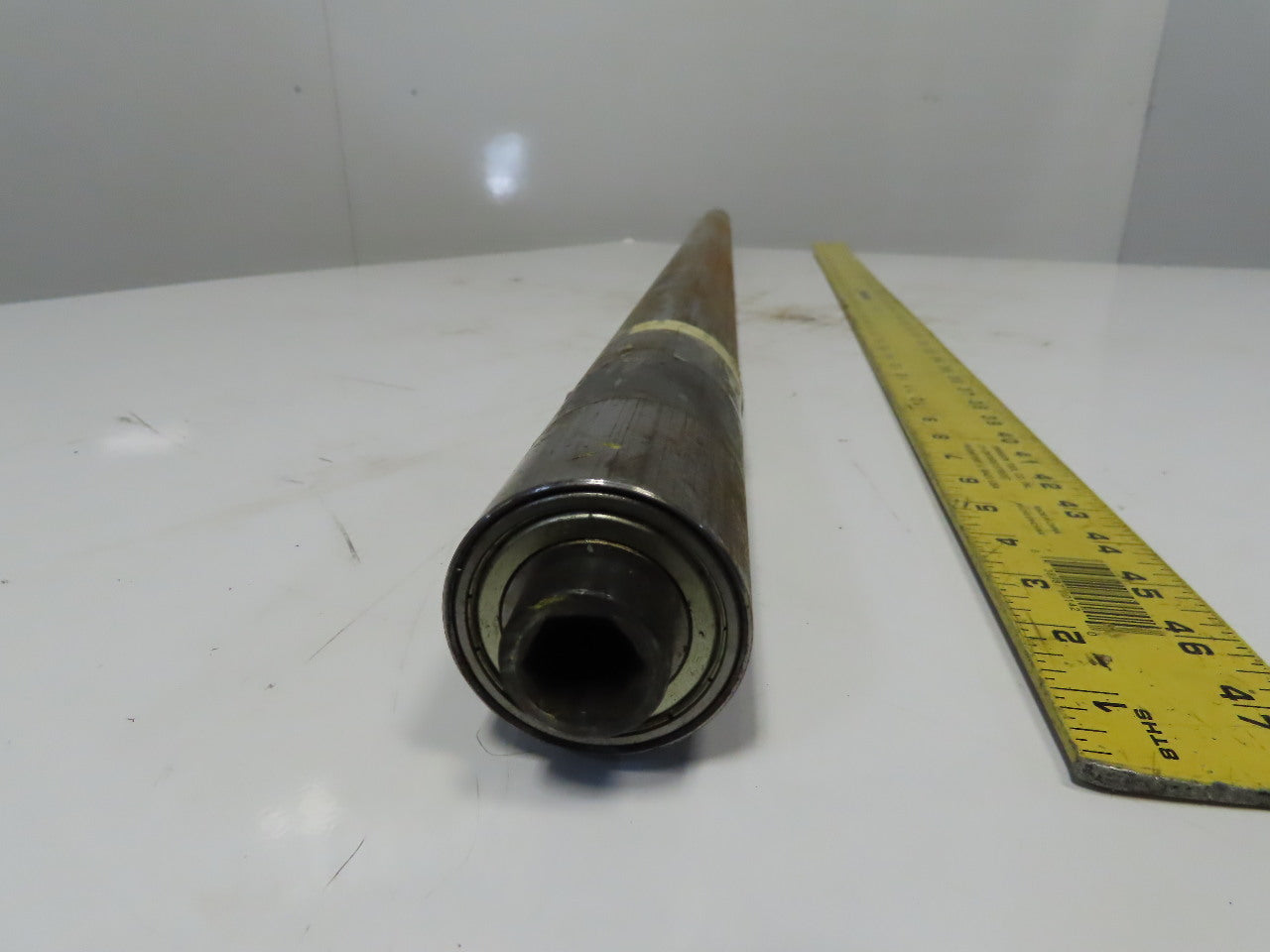 Dematic 2-3/16" OD x 56-7/8" BF Conveyor Snubber Roller 3/4 Hex