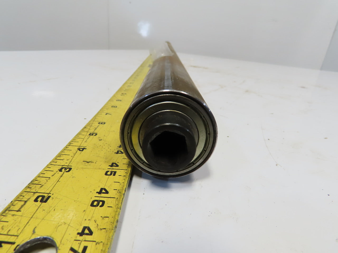 Dematic 2-3/16" OD x 56-7/8" BF Conveyor Snubber Roller 3/4 Hex