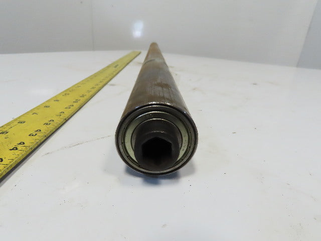 Dematic 2-3/16" OD x 56-7/8" BF Conveyor Snubber Roller 3/4 Hex