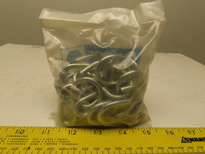 Fastenal #14 2" Zinc Steel Open Ended S Hook .187" Wire Lot Of 25