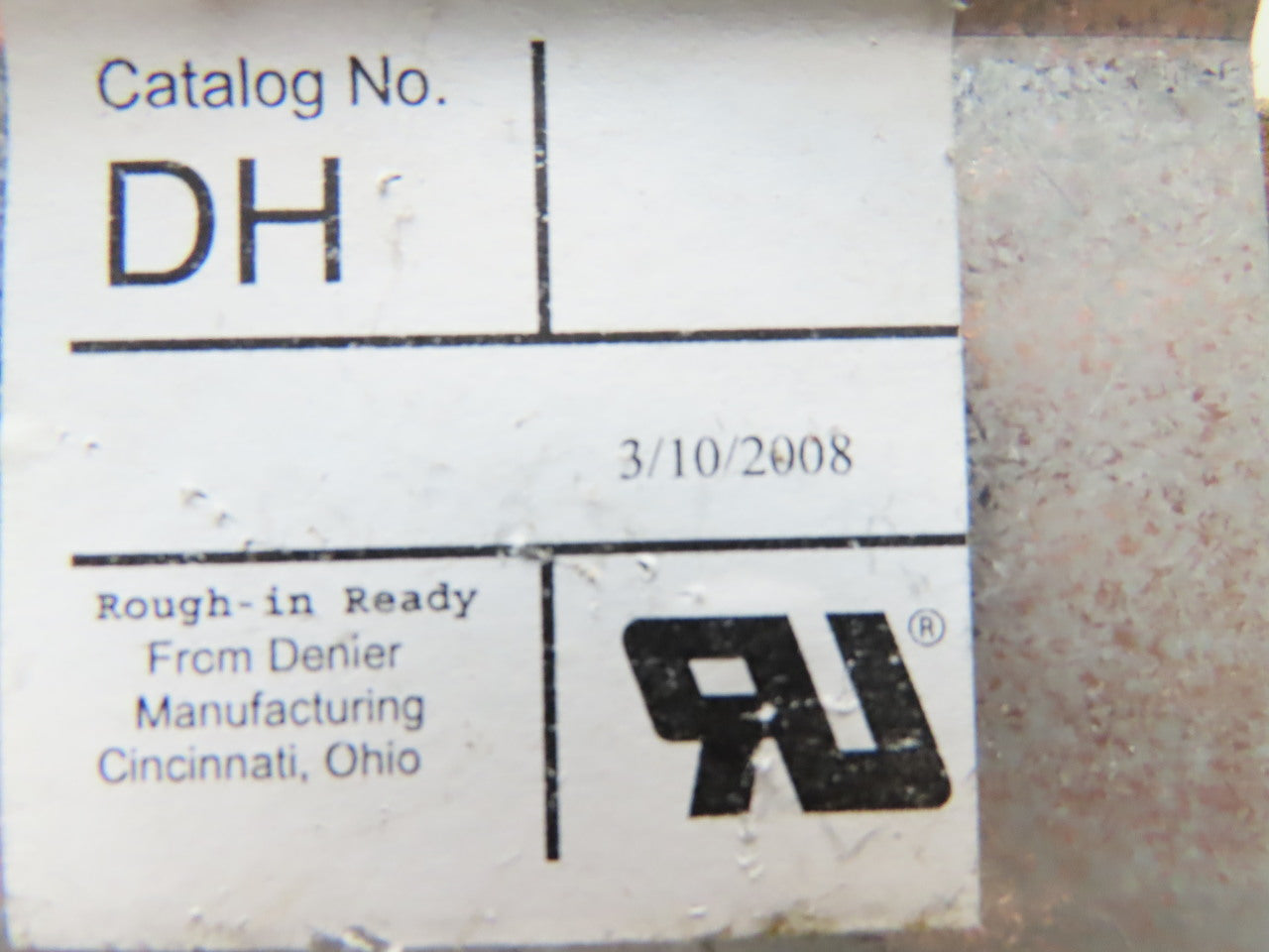Denier No. DH Rough-in Ready Bar Chain Cable Reloc Ceiling Hanger 80+ Pieces