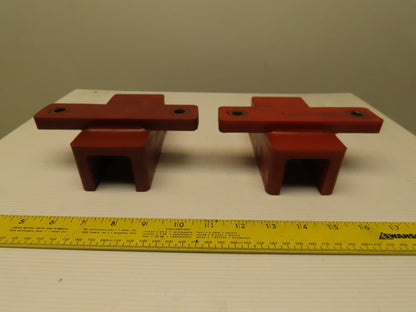 Dematic 0688181136 1-23/32" Wide 1-5/8" Deep 2 Bolt Mount Infeed Guide Lot Of 2