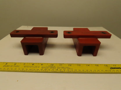 Dematic 0688181136 1-23/32" Wide 1-5/8" Deep 2 Bolt Mount Infeed Guide Lot Of 2