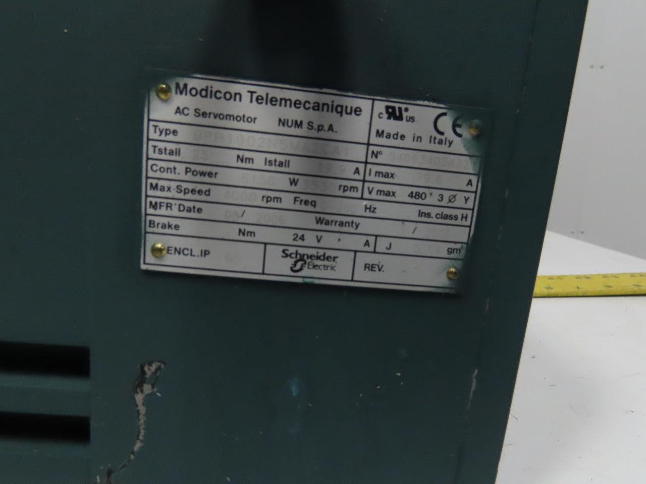 Telemecanique BPH1902N5MA2CA1 480V 362RPM 10.35Kw Inline Servo Gear Reducer