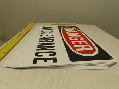 Rapistan OSHA 14 x 10" DANGER Low Clearance Sign Lot of 11