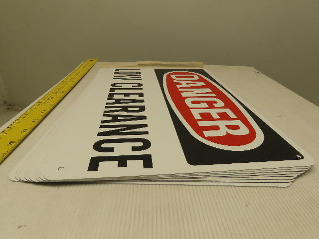 Rapistan OSHA 14 x 10" DANGER Low Clearance Sign Lot of 11