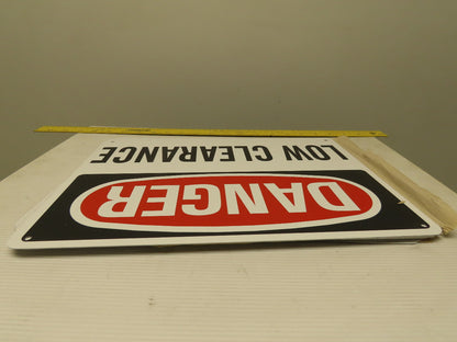 Rapistan OSHA 14 x 10" DANGER Low Clearance Sign Lot of 11