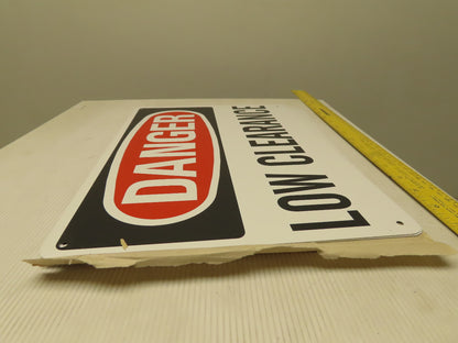 Rapistan OSHA 14 x 10" DANGER Low Clearance Sign Lot of 11
