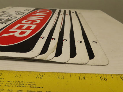 Rapistan Double Sided DANGER DO NOT CLIMB, STEP SIT OR RIDE Sign Lot Of 5