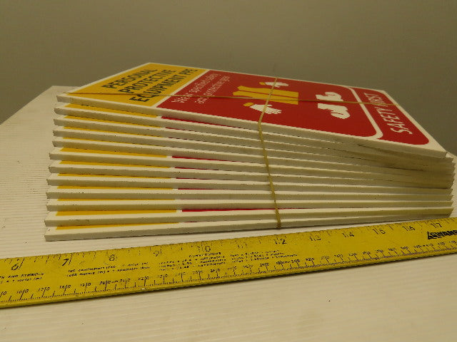 SAFETY FIRST Safe Working Reminder Placards ISO OSHA Lot Of 12 Different